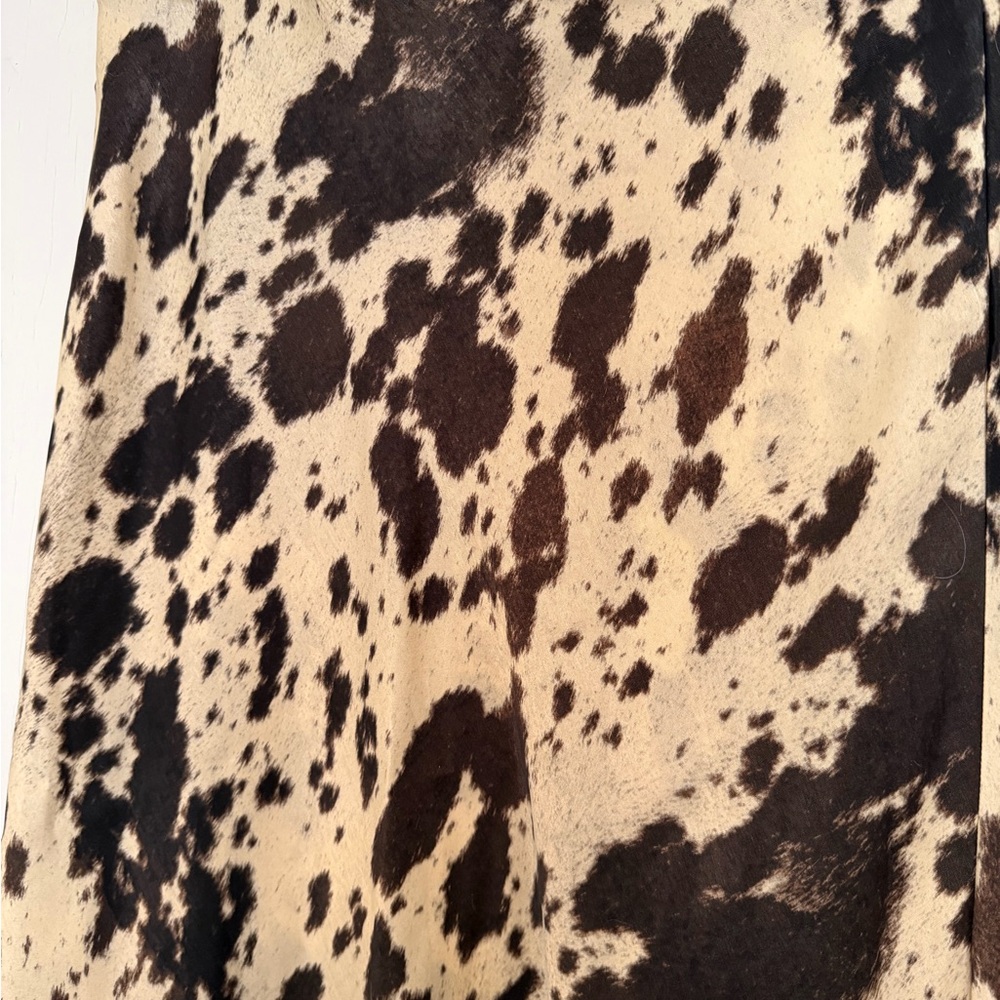 Zara Cow Print Maxi Skirt - Picture 3 of 4